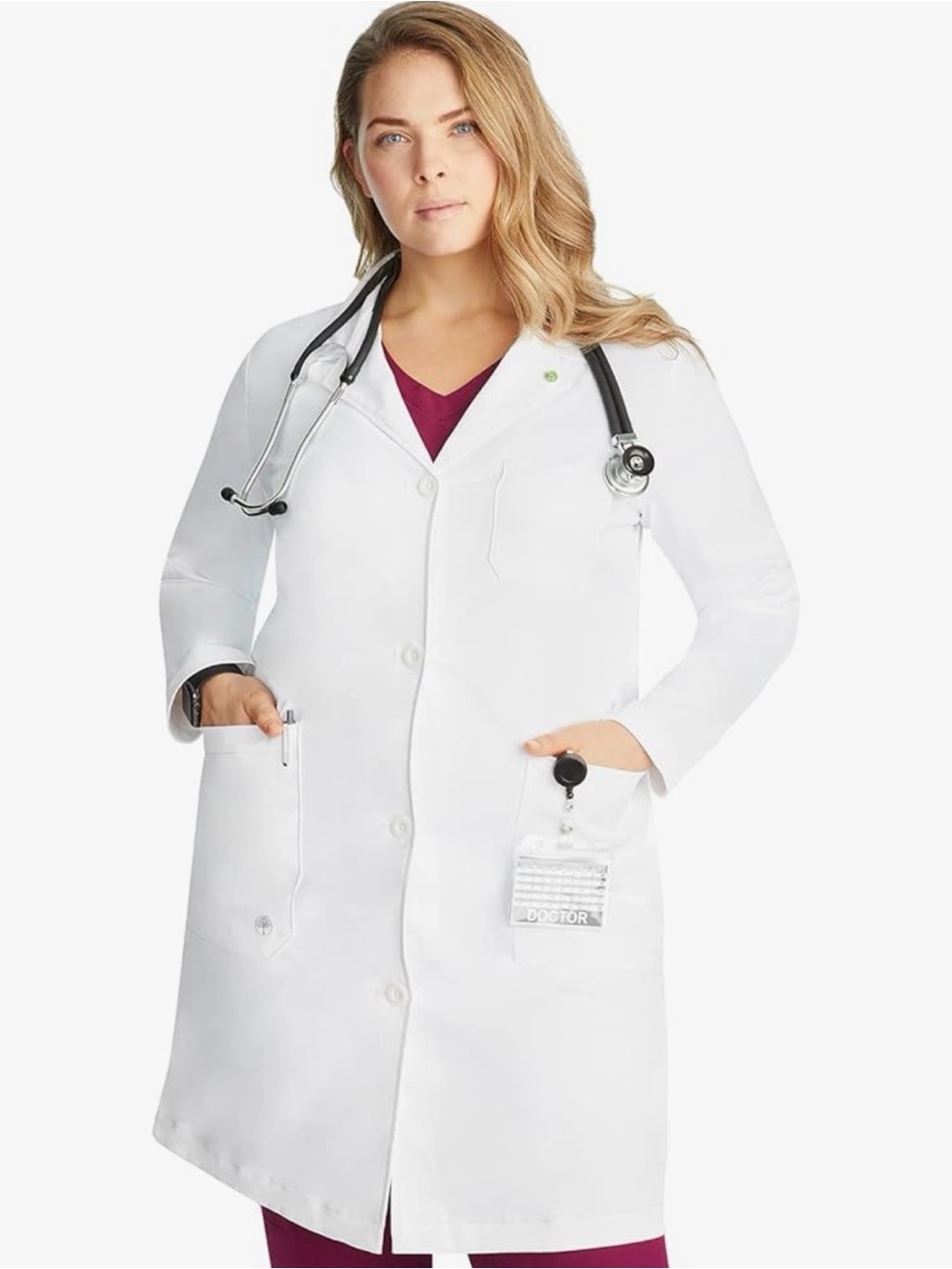 Healing Hands Lab Coat For Woman Faye Coat with 5 Pockets & Moisture Wicking